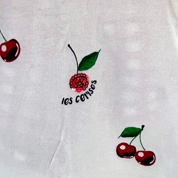 Girls 2pc Cherry Shirt & Shorts - Picture 3 of 4